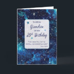 Grandson Religious 20th Birthday Stars in Galaxy Card<br><div class="desc">Turning 20 is a cosmic milestone! This card captures the essence of the occasion,  emphasizing your grandson's uniqueness in God's grand plan. A celestial celebration for this special age.</div>