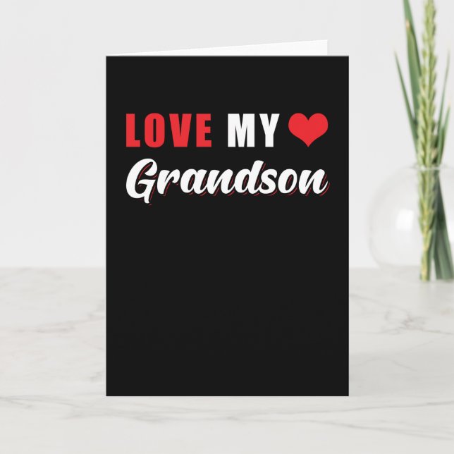 Grandson Saying Love Card (Front)