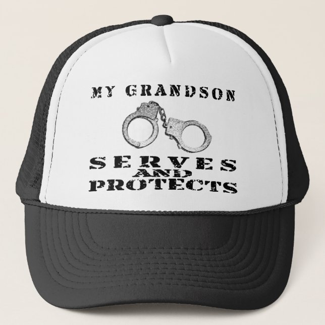 Grandson Serves Protects - Hat (Front)