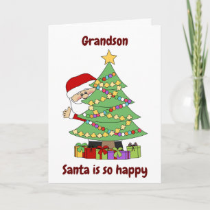 **GRANDSON** THIS SANTA IS JUST FOR YOU CARD