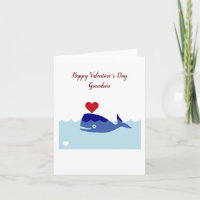  Grandson Valentine's Day Folded Greeting Card