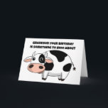 "GRANDSON'S" BIRTHDAY IS SOMETHING TO MOO ABOUT CARD<br><div class="desc">THANK YOU FOR STOPPING BY ONE OF MY EIGHT STORES!</div>