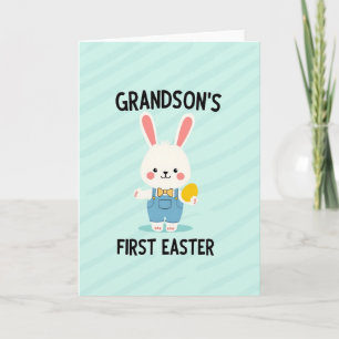 Grandsons First Easter Celebration Card