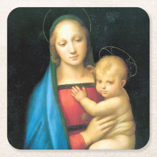 Granduca Madonna, Raphael Square Paper Coaster