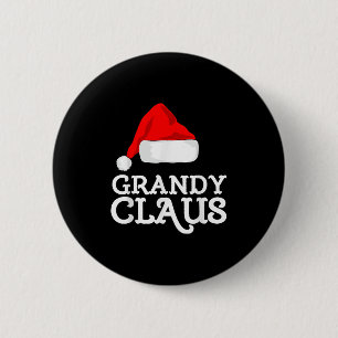 Grandy Claus Christmas Santa's Hat Pajama Family X 6 Cm Round Badge