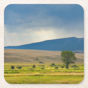 Granite County Montana Square Paper Coaster