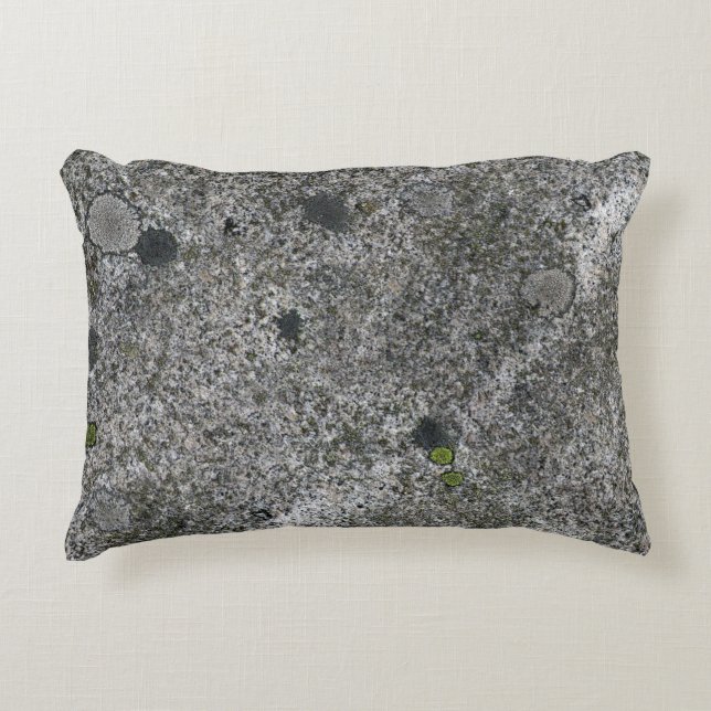 Granite Grey with Green Moss Decorative Cushion (Front)