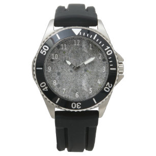 Granite Grey with White Digits Watch