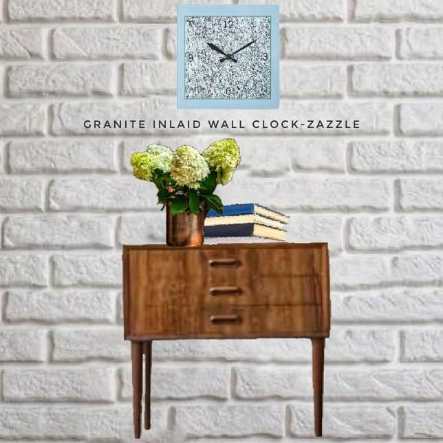 Granite Inlaid Square Wall Clock (Creator Uploaded)