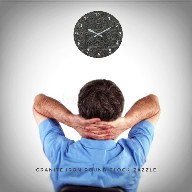 Granite Iron  Round Clock (Creator Uploaded)