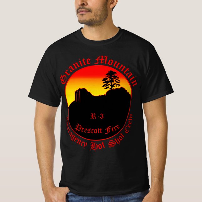 Granite Mountain Interagency Hot Shot Crem T-Shirt (Front)