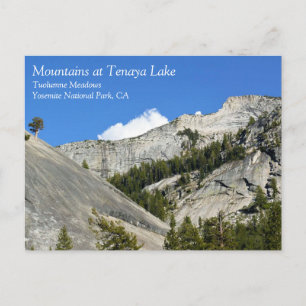 Granite Mountains at Tenaya Lake, Yosemite, CA Pos Postcard