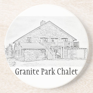 Granite Park Chalet Commemorative Coaster