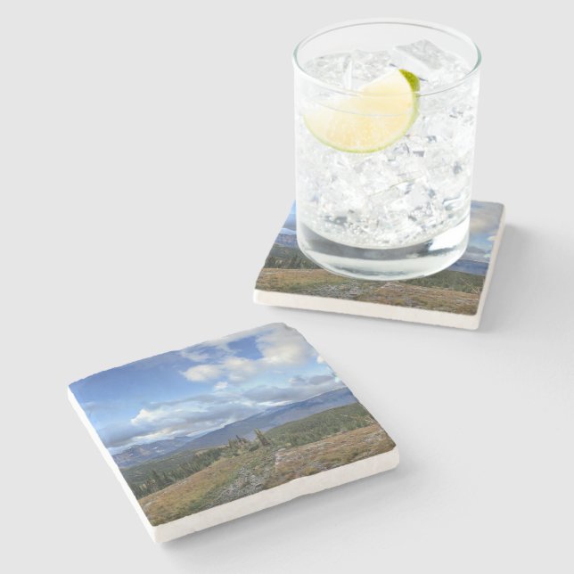 Granite Park - Glacier National Park Stone Coaster (Side)