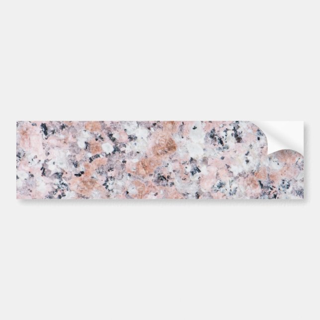 Granite pattern bumper sticker (Front)