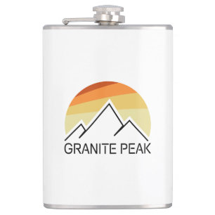 Granite Peak Montana Retro Hip Flask