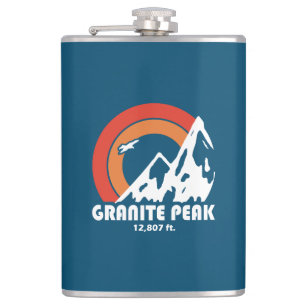 Granite Peak Montana Sun Eagle Hip Flask