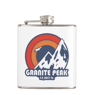 Granite Peak Montana Sun Eagle Hip Flask