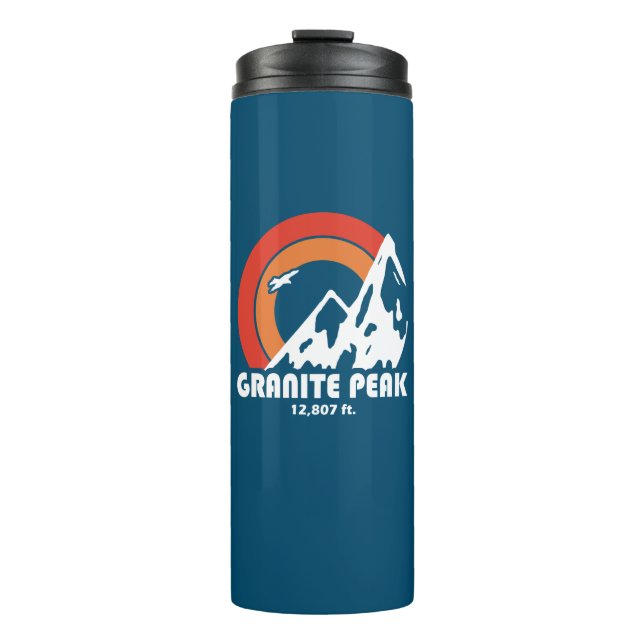 Granite Peak Montana Sun Eagle Thermal Tumbler (Front)