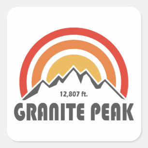 Granite Peak Square Sticker
