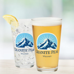 Granite Peak Wisconsin ski resort souvenir  Glass