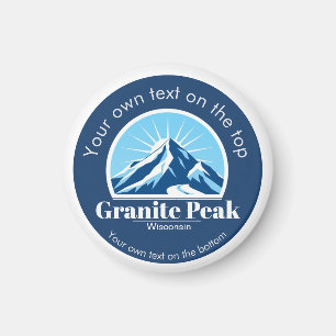 Granite Peak Wisconsin ski resort souvenir  Magnet