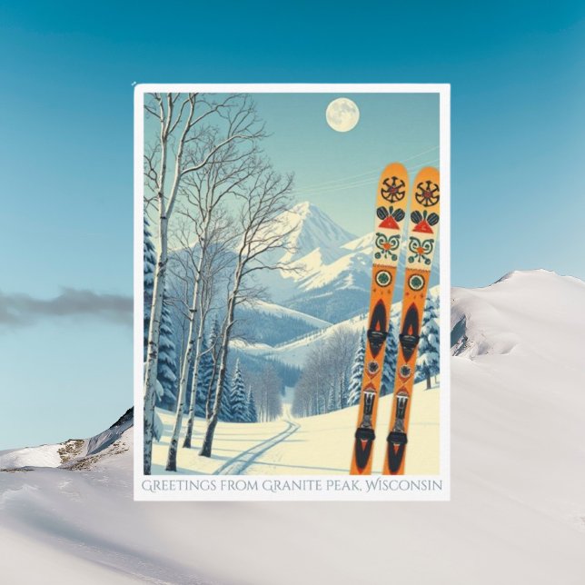Granite Peak, Wisconsin ski vacation Postcard (Creator Uploaded)