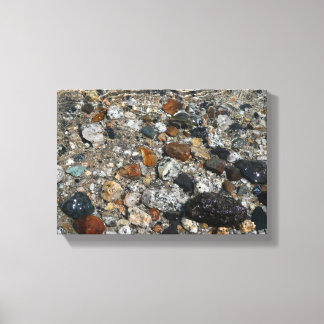Granite Pebbles in Tenaya Lake at Yosemite Canvas Print