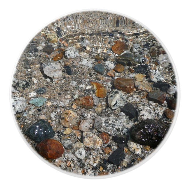 Granite Pebbles in Tenaya Lake at Yosemite Ceramic Knob (Front)