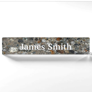 Granite Pebbles in Tenaya Lake at Yosemite Nameplate