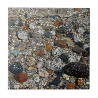 Granite Pebbles in Tenaya Lake at Yosemite Tile