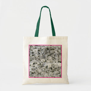 Granite Rock White Pink frame Tote Bag