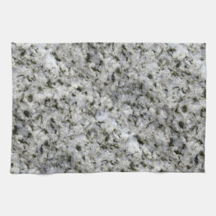 Granite Rock White Tea Towel
