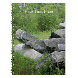 Granite Rocks Nature Spiral Notebook