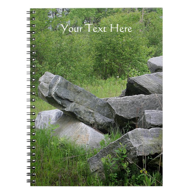 Granite Rocks Nature Spiral Notebook (Front)