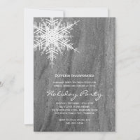 Granite & Snowflake Corporate Holiday Party Invite