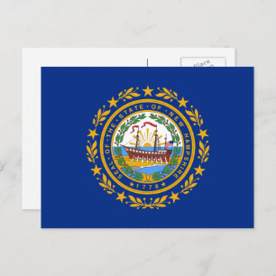 Granite Stater Flag, Flag of New Hampshire Postcard