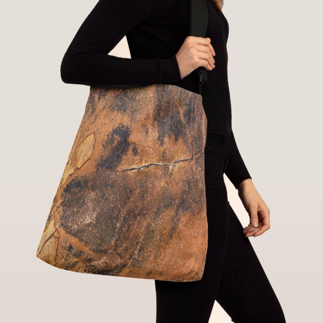 Granite Stone Pattern All-Over-Print Tote Bag (Close Up)