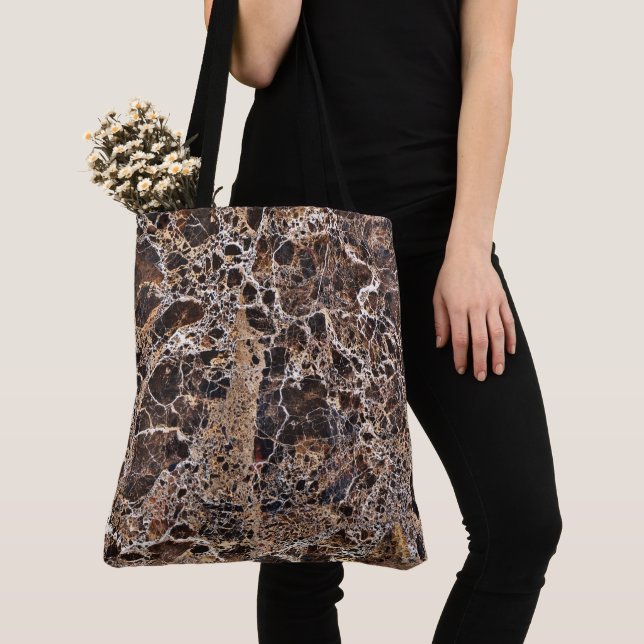 Granite Stone Pattern All-Over-Print Tote Bag (Close Up)