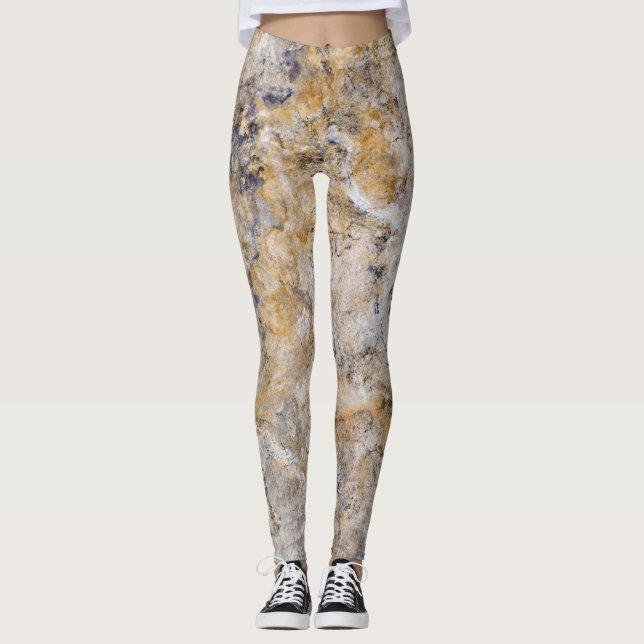 Granite Stone Pattern Leggings (Front)