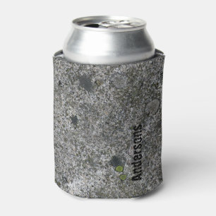 Granite Stone with Name Can Cooler
