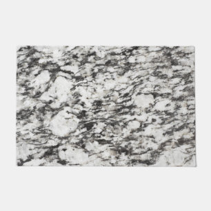 Granite texture   Background of marble in black Doormat