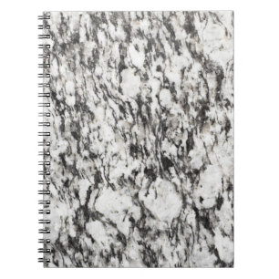Granite texture Background of marble in black Spiral Notebook