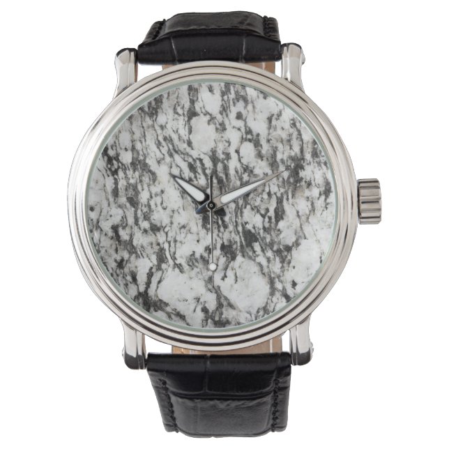 Granite texture | Background of marble in black Watch (Front)