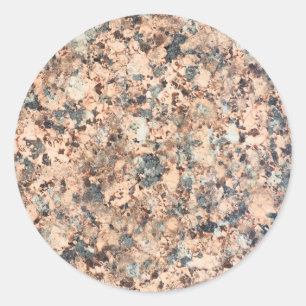 Granite texture classic round sticker