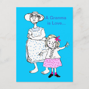 Granma is Love Postcard