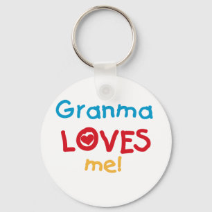 Granma Loves Me T-shirts and Gifts Key Ring
