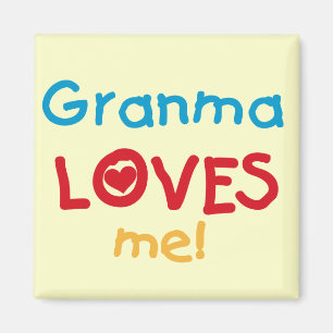 Granma Loves Me T-shirts and Gifts Magnet