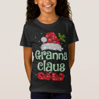 Granna Claus Santa Funny Christmas Pajama Matching
