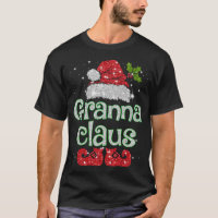 Granna Claus Santa Funny Christmas Pajama Matching